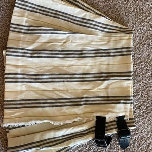 Burberry Wool Mini Skirt with buckles